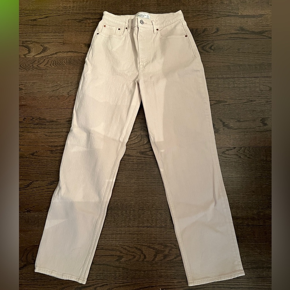 Abercrombie curve love 90s straight ultra high rise jean